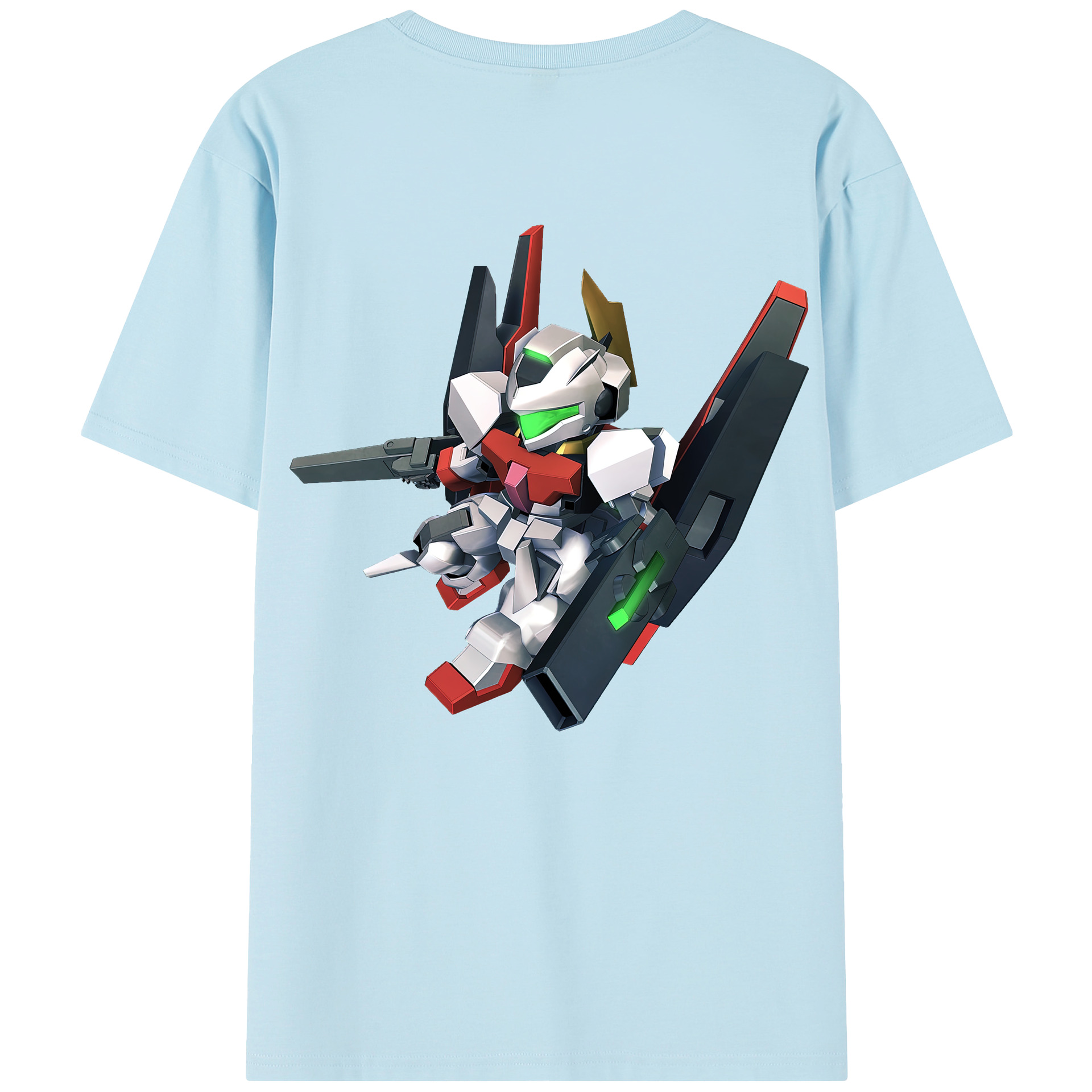 （画像用） 機動戦士ガンダム Mobile Suit Gundam 綿100％半袖Tシャツ（背面プリント）